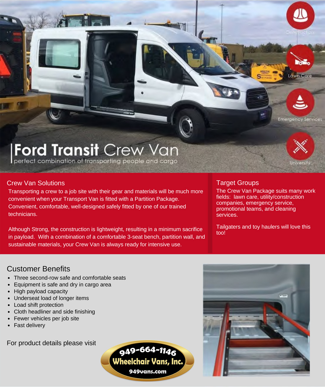 Ford Transit Cargo and Crew FR Conversion