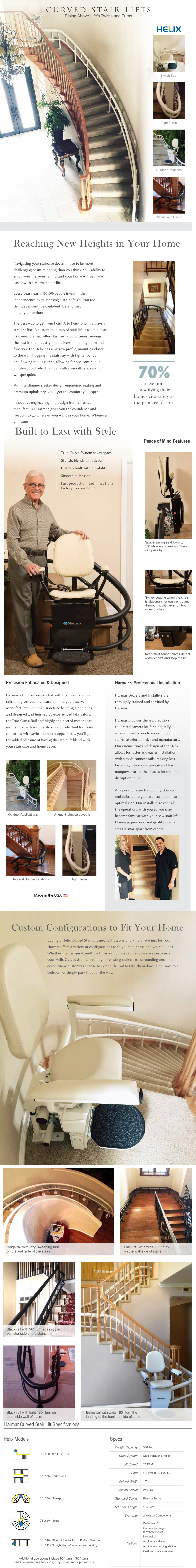 Harmar Mobility Curved Stair Lift