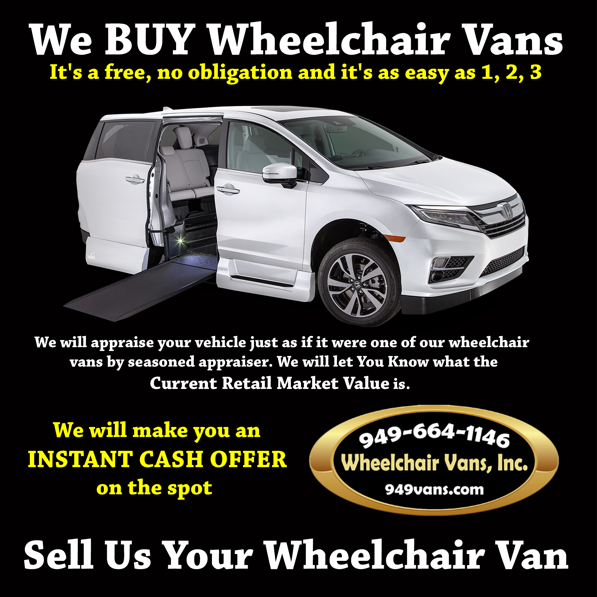 We buy Wheelchair Vans - Sell us your Wheelchair Van 
