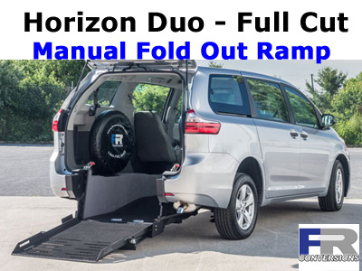 Horizon Duo Full Cut Manual Fold Out Ramp Wheelchair Van Conversion