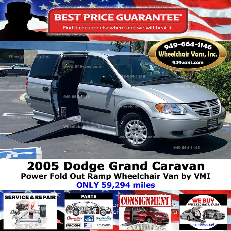 For Sale 2005 Dodge Grand Caravan Power Ramp Side Loading Wheelchair Van Conversion by BraunAbility For Sale 2005 Dodge Grand Caravan Power Ramp Side Loading Wheelchair Van Conversion by BraunAbility