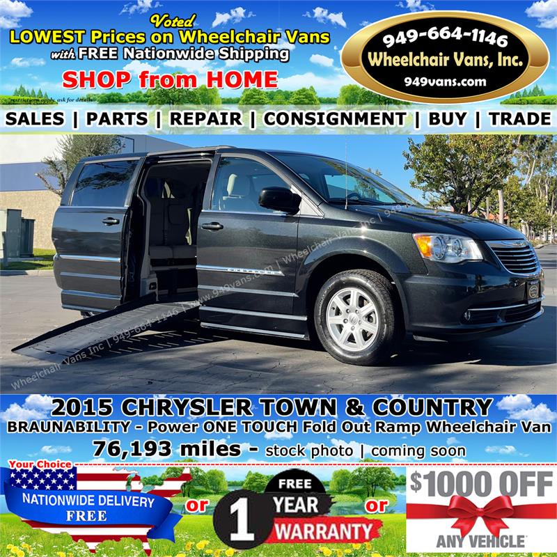For Sale Used 2015 Chrysler Town & Country BraunAbility Power ONE