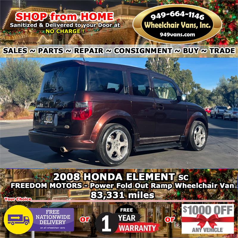 For Sale Used 2008 Honda Element SC Freedom Motors POWER Fold Out